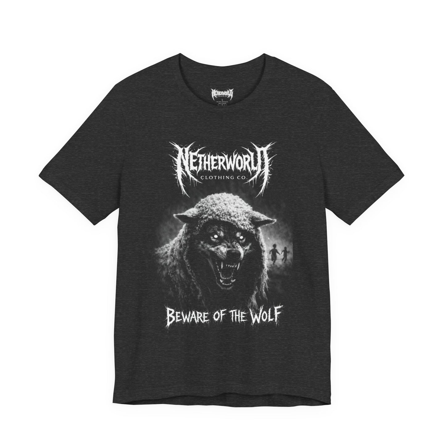 Snarling Wolf 'Beware of the Wolf' Graphic Tee
